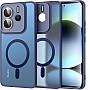 Grabist Magnetic case for Redmi Note 14 4G, Full Camera Protection with lens, Compatible with magnetic stand, Translucent Matte, Shockproof Case For Redmi Note 14 4G (Blue)