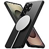 Ringke Onyx Magnetic Case for Samsung Galaxy S25 Ultra, [Compatible with MagSafe] Non-Slip Anti-Fingerprint Scratch-Resistant Shockproof Fit Stylish Mobile Phone Case - Black
