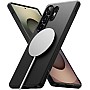 Ringke Onyx Magnetic Case for Samsung Galaxy S25 Ultra, [Compatible with MagSafe] Non-Slip Anti-Fingerprint Scratch-Resistant Shockproof Fit Stylish Mobile Phone Case - Black