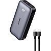يوجرين باور بانك 30 واط 10000mAh، شاحن محمول USB C سريع الشحن مع كيبل 0.5 متر 60 واط، شاشة رقمية، بطارية خارجية محمولة متوافقة مع جالكسي S24 S23، ايفون