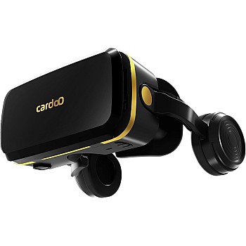 cardoO VR Box Max – 5.3 Bluetooth VR Headset, Premium VR Glasses for Android and iOS Mobile Phones (4.8 to 7.0) | 360° Panoramic View | iMax Cinema | Built-in Headphones