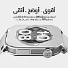 ساعة ذكية اكس ابيكس بشاشة اموليد 2 بوصة وإجراء مكالمات بلوتوث وتتبع اللياقة البدنية والصحية وأكثر من 100 وضع رياضي ومراقب القلب وتشبع الأك