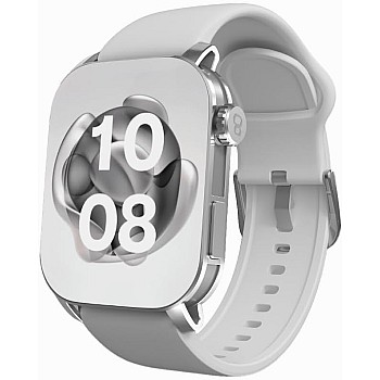 CardoO Smart Watch X Apex – 2.01” AMOLED Display, Bluetooth Calling, Fitness & Health Tracker, 100+ Sports Modes, Heart & SpO2 Monitor, IP68 Waterproof – Compatible with Android & iOS - Silver