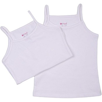 Elsayaad Girls Cotton spagetti strap undershirt(Pack of2) Baby and Toddler Underwear Set (pack of 2)