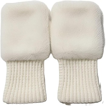 Women's Plush Gloves Half Finger Gloves Autumn Winter Warm Gloves