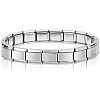 Stainless Steel Bracelet, Flexible, Silver, 18 cm