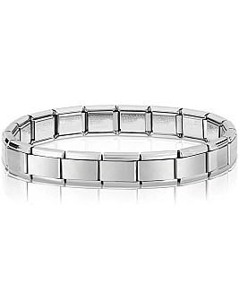 Stainless Steel Bracelet, Flexible, Silver, 18 cm