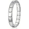 Stainless Steel Bracelet, Flexible, Silver, 18 cm