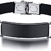 Trend Black Color Leather Bracelet Classical Boho Style Smooth Cuff Bracelet for Men Accessories Jewelery Gift