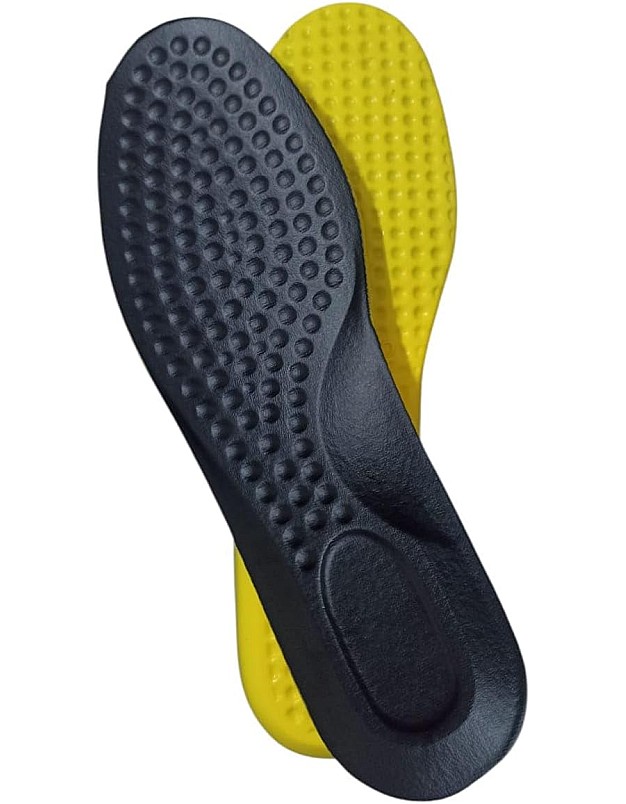 Unisex Insoles – Medical Memory Foam Brushes – Flexible & Light for All Types of Shoes – Supports Foot Health (Black, 40)