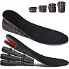 VazzLox Height Increase Insoles for Men & Women Soft 4-Layer Height Hoppers for Men Comfortable Breathable & Adjustable Height Insoles for Men Lift Up To 9cm Height Booster Shoe Heel Orthotic Soles,