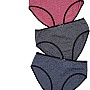 Bundle OF Three Brief Smooth Cotton Hipster Panties