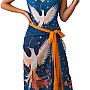 Showday European American Women's Bikini Bathing Suit Women's One Piece Swimsuit with Beach Cover up Wrap Skirt Floral Tummy Control Tankini Set 2 Piece Swimsuit Outfits