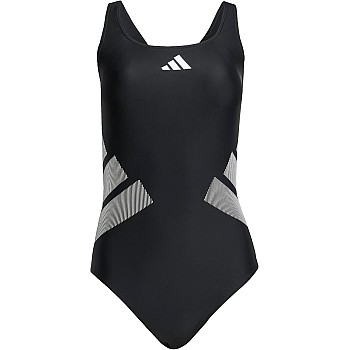 adidas Women's Logo C-back Swimsuit One Piece Swimsuit (pack of 1)
