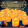 Wonka LOGUIDE LED Flameless Votive Candles with Timer, Battery Operated Fake Candles, Pack of 12