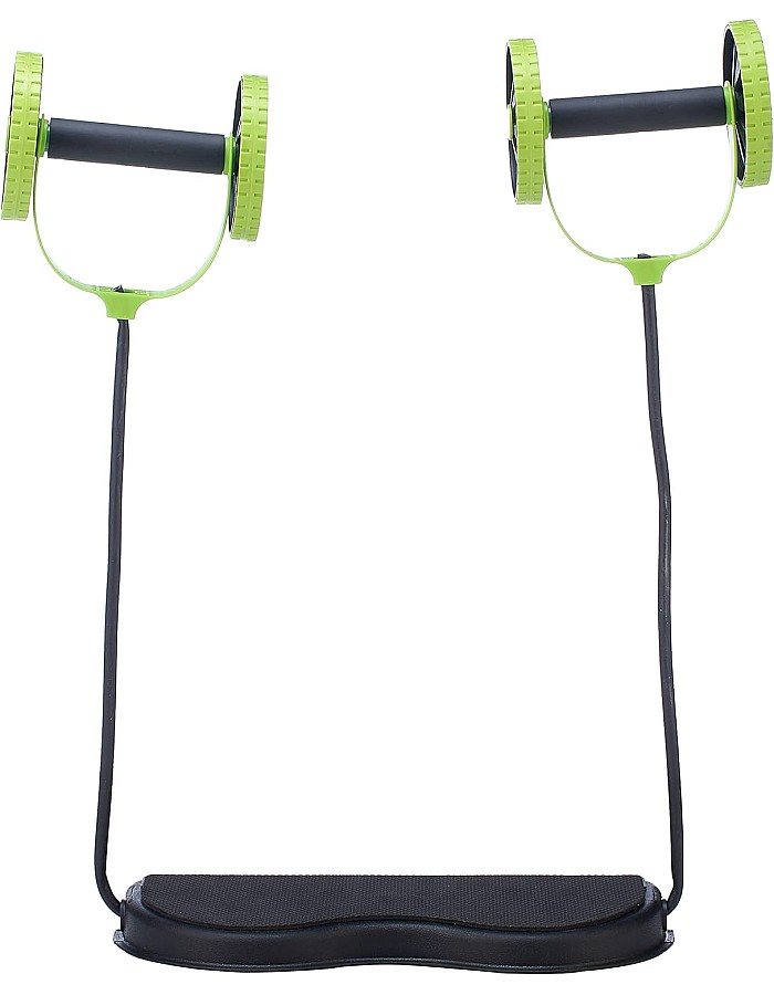 Other Double ab roller exercise equipment - black and green