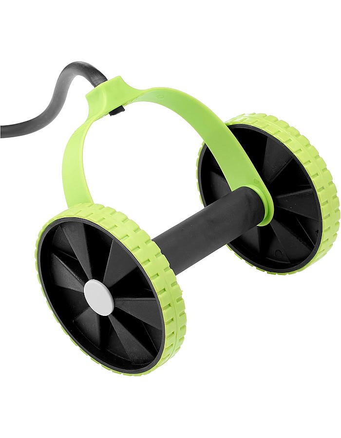 Other Double ab roller exercise equipment - black and green