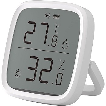 SONOFF SNZB-02D Zigbee Temperature and Humidity Sensor, Zigbee LCD Smart Thermometer Hygrometer, Zigbee Hub Required, Temperature Humidity Sensor Compatible with Alexa/Google Home/Home Assistant