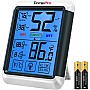 ThermoPro TP55 Digital Hygrometer Indoor Thermometer Humidity Gauge with Jumbo Touchscreen and Backlight Temperature Humidity Monitor