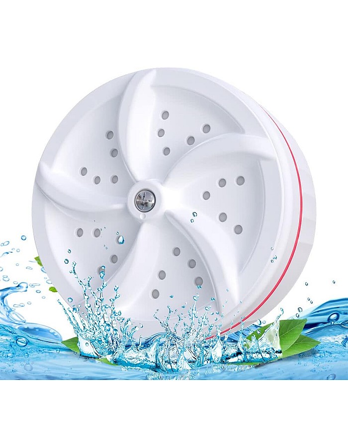 Ultrasonic Mini Washing Machine, Portable Mobile Washing Machine with Switch, Multifunctional Ultrasonic Turbine with USB for Motorhomes, Dormitories, Home, Travel, Camping