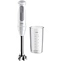 Braun MultiQuick 5 MQ 50.001 M, Manual Blender with PowerBell Plus Technology, 21 Speed Wheel+Turbo, Click Plus System, Mixer with Ergo Handle, Steel Cam and Beaker 600 ml, 1000W, White