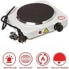 hot plate single burner hotplate cooking stove cooker heater for cooking, non-stick coating, overheat protection electric cooking (1000 W)