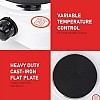 hot plate single burner hotplate cooking stove cooker heater for cooking, non-stick coating, overheat protection electric cooking (1000 W)