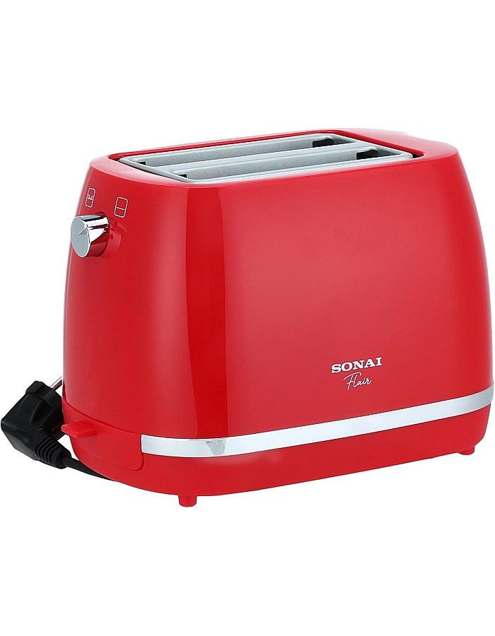 Sonai Flair Toaster – With 3 Functions, 870 Watt ,Red – SH-1820