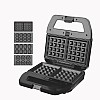 DSP Sandwich maker & Waffles, Nuts, Donuts, Shells MAker 4 * 1 with thermostat 800W KC1237 Black*Silver