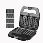 DSP Sandwich maker & Waffles, Nuts, Donuts, Shells MAker 4 * 1 with thermostat 800W KC1237 Black*Silver