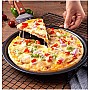 Generic 3 Piece Pizza O Bass Granite Non-Stick Pans Set 12 14 Inch, Modern, Gray, Pizza Pan Set