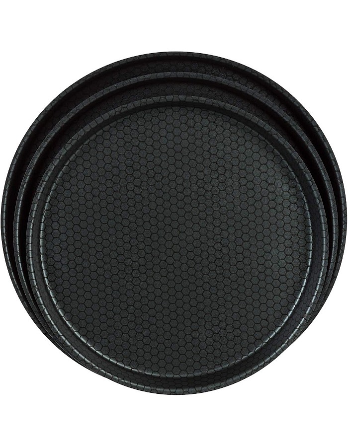 Trueval 3 Pieces Pizza Pan Set, 26-28-30, Red