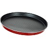 Trueval 3 Pieces Pizza Pan Set, 26-28-30, Red