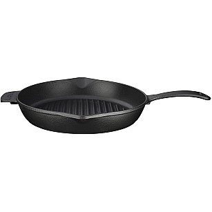 Lava Fray Pan Cast Iron, Round 31x42cm. Self-Handled. Enamel 1 Coat, 1 Fire.