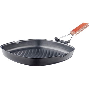 MT Tefal Grill Pan with Wooden Handle - 28 cm