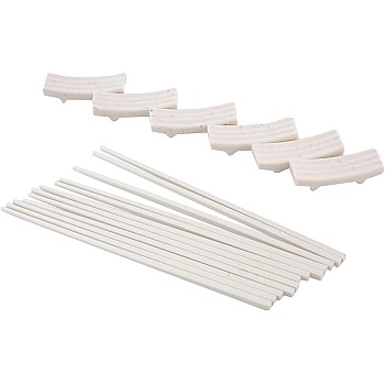 Moments Chop Sticks with Stand 6-Pieces Set, Light Stone