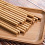 Reusable Chopsticks Chinese Natural Bamboo Long Lightweight Wood Eating Cooking-10 Pairs Gift Sets Dishwasher, 9.8Inch /25cm