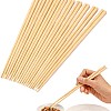 Set Of 10 Pairs Fine Wooden Chopsticks Reusable Long Natural Wood Design Elegant Eco Friendly Tableware Dishwasher Safe For Daily Dining Kitchen Use