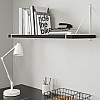 Home Gallery Swedish wall shelf 100X20 Black
