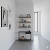 رفوف حائط خشبية MDF، تصميم عصري، مقاومة للماء والخدوش، 50×15 سم، 3 قطع، مع مستلزمات التثبيت، للمطبخ وغرف النوم والمكتب (بني)