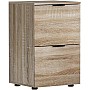 Artiss Filing Cabinet Files Storage Office Shelves File Organiser Oak 2 Drawer