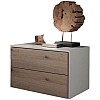 خزانة ديكور لغرفة النوم مصنوعة من الخشب الليفي المضغوط متوسط الكثافة من فورفايف فيرنيتشر، مقاس 40 سم × 40 سم × 50 سم، لون خشبي/ أبيض، موديل COM1