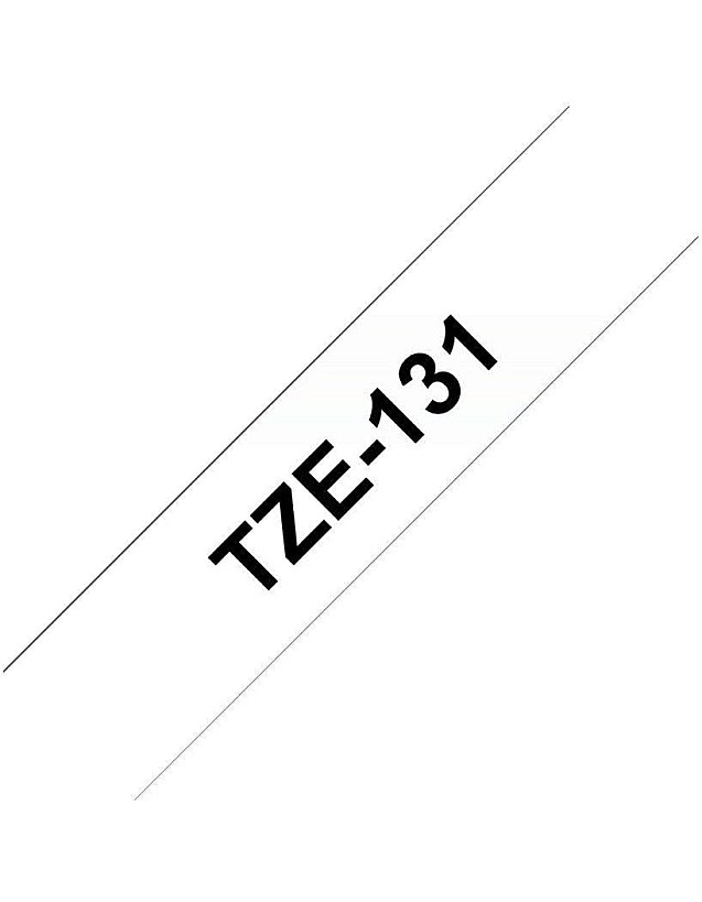 شريط كاسيت مرققTZe-221 للتغليف بمقاس 9 ملم عرض × 8 طول بلون اسود على ابيض مسلتزمات اصلية من براذر