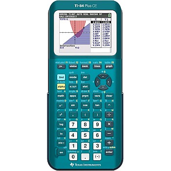 Texas Instruments TI-84 Plus CE Color Graphing Calculator, Teal (Metallic)