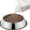 Stainless Steel Animal Feeder - Multi-Purpose Pet Dish for Food and Water, Anti-Slip, Compact Design for Pets, Easy to Maintain, Suitable for Indoor and Outdoor Use (single-eye stainless dish)