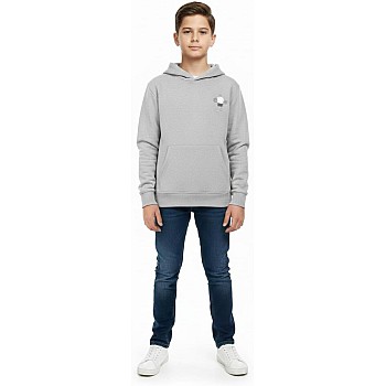 Boys Cotton Hoodie with Front Pockets Fashion Print - Kids Heavyweight Hooded Sweatshirt - Casual and Comfortable 5 Colors Available