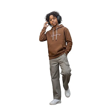 Boys' Milton hoodie with print on the TWS2604