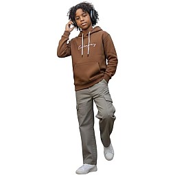 Boys' Milton hoodie with print on the TWS2604