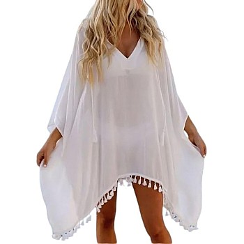 Chiffon Cover Up Swimwear For Women's Tan