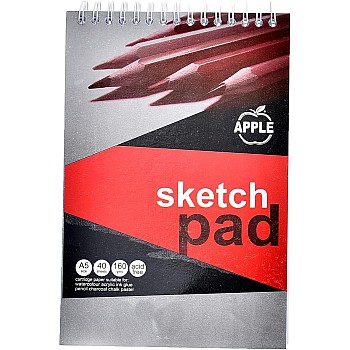 Elmaayergy Sketch Pad A5, 40 Sheets, 160 Gram Durable Tool That Withstand Daily Use With Eco-Friendly Material